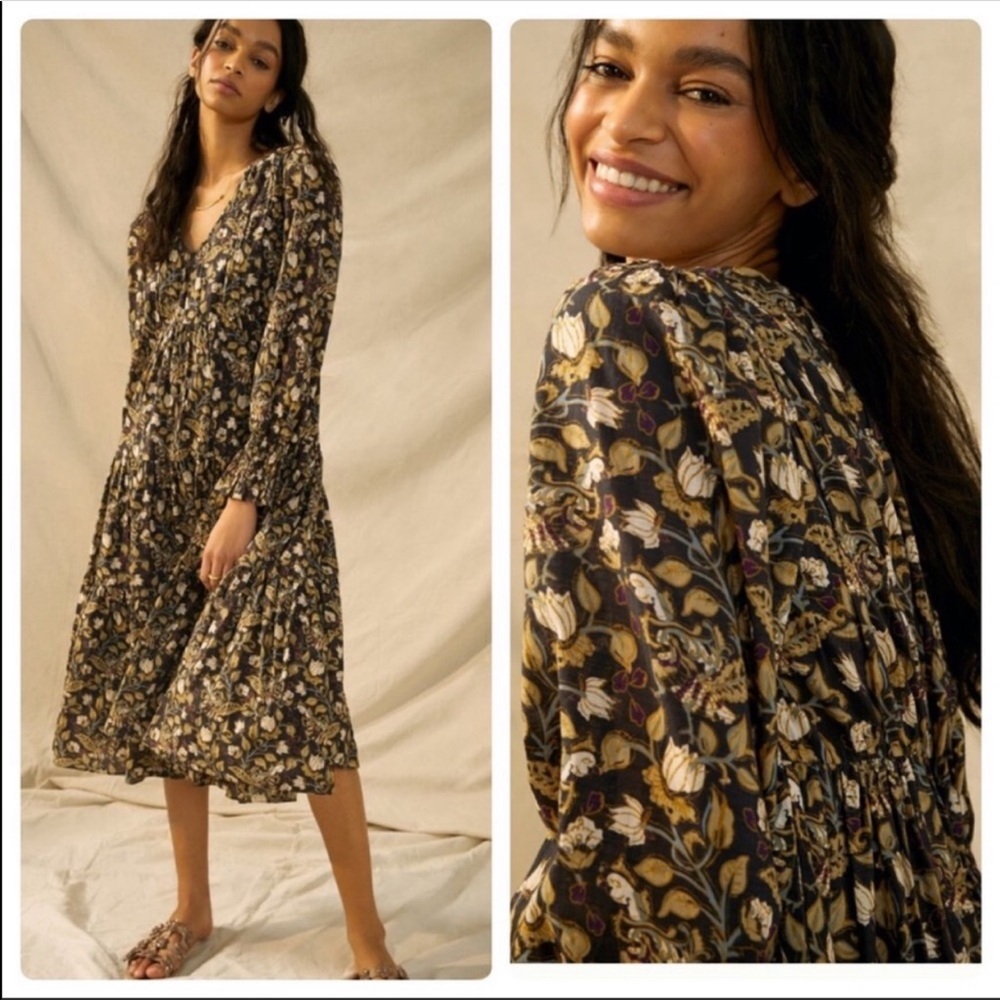 Anthropologie Let Me Be Odette Mid Dress 4